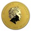 Australia 200 Dollars Year of the Mouse 2008 ELIZABETH II AUSTRALIA 2 OZ 9999 GOLD 2008 200 DOLLARS IRB coin obverse