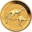 Australia 25 Dollars Australian Kangaroo 2018 AUSTRALIAN KANGAROO 2018 1/4 OZ 9999 GOLD P NH coin reverse