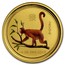 Australia 25 Dollars Climbing Monkey (Colorized) 2004 2004 1/4 OZ 9999 GOLD coin reverse