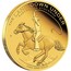 Australia 25 Dollars The Land Down Under - Australian Stockman 2014  THE LAND DOWN UNDER AUSTRALIAN STOCKMAN 1/4 OZ 9999 GOLD P coin reverse