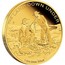 Australia 25 Dollars The Land Down Under - Gold Rush 2014  THE LAND DOWN UNDER 1/4 OZ 9999 GOLD P WR coin reverse