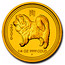 Australia 25 Dollars Year of the Dog 2006 KM# 1892a 2006 1/4 OZ 9999 GOLD P coin reverse