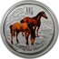 Australia 30 Dollars Year of the Horse (Colorized) 2014 YEAR OF THE HORSE P TV coin reverse