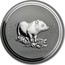 Australia 30 Dollars Year of the Pig 2007 2007 1 KILO 999 SILVER coin reverse