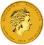 Australia 3000 Dollars Year of the Horse 2014 KM# 2108 ELIZABETH II AUSTRALIA 1 KG 9999 GOLD 2014 3000 DOLLARS IRB coin obverse