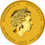 Australia 3000 Dollars Year of the Rooster 2017 ELIZABETH II AUSTRALIA 1 KG 9999 GOLD 2017 3000 DOLLARS IRB coin obverse