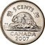 Canada 5 Cents Beaver 2007 KM# 491a 5 CENTS CANADA *YEAR* K∙G coin reverse