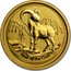 Australia 5 Dollars Lunar Goat 2015 YEAR OF THE GOAT P NM coin reverse