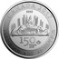 Canada 5 Dollars Voyageur Special Edition 2017 CANADA 2017 9999 FINE SILVER 1 OZ ARGENT PUR 150 YEARS ANS EH HB coin reverse