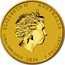 Australia 5 Dollars Year of the Monkey 2016 ELIZABETH II AUSTRALIA 1/20 OZ 9999 GOLD 2016 5 DOLLARS IRB coin obverse