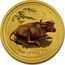 Australia 5 Dollars Year of the Ox (Colorized) 2009 YEAR OF THE OX P coin reverse