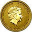 Australia 5 Dollars Year of the Tiger (Colorized) 2010 ELIZABETH II AUSTRALIA 1/2OZ 9999 GOLD 2010 5 DOLLARS IRB coin obverse