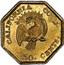 USA 50. Cents. 1853 KM# 8.2 Small size Gold Coins CALIFORNIA GOLD 50. CENTS. coin reverse