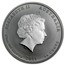 Australia 50 Cents Year of the Rabbit (Colorized) 2011 P KM# 1474a ELIZABETH II AUSTRALIA 1/2 OZ 999 SILVER 2011 50 CENTS IRB coin obverse