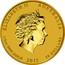 Australia 50 Dollars Year of the Goat 2015 ELIZABETH II AUSTRALIA 1/2 OZ 9999 GOLD 2015 50 DOLLARS IRB coin obverse