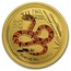 Australia 50 Dollars Year of the Snake (Orange) 2013 YEAR OF THE SNAKE P coin reverse