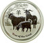 Australia 8 Dollars Year of the Goat 2015 YEAR OF THE GOAT P NM coin reverse