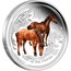 Australia 8 Dollars Year of the Horse 2014 YEAR OF THE HORSE P TV coin reverse