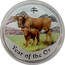 Australia 8 Dollars Year of the Ox (Colorized) 2009 YEAR OF THE OX P coin reverse