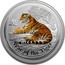 Australia 8 Dollars Year of the Tiger (Colorized) 2010 YEAR OF THE TIGER P coin reverse