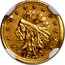 USA California Gold One Indian Round Bear Dollar 1849 1849 coin obverse