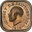 Australia One Penny 1 Penny - George V (Kookaburra Pattern - Type 5) 1919 KM# Pn10 GEORGE V D.G.BRITT.OMN:REX 1919 coin obverse