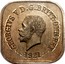 Australia One Penny Kookaburra Pattern - Type 12 (Renniks 11) 1921 KM# Pn20 GEORGE V D.G.BRITT.OMN:REX 1921 coin obverse