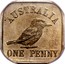 Australia One Penny Kookaburra Pattern - Type 12 (Renniks 11) 1921 KM# Pn20 AUSTRALIA ONE PENNY coin reverse