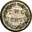 USA Two Cents (Pattern) TWO CENTS coin reverse