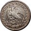Mexico 1/2 Real Radiant Cap 1828 Mo JM KM# 370.9 REPUBLICA MEXICANA coin obverse