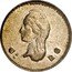 Mexico 1/4 Real Libertad 1843 Do KM# 368.2 DO LR coin reverse
