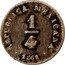 Mexico 1/4 Real Libertad 1861 KM# 368.6 REPUBLICA MEXICANA 1/4 1860 coin obverse