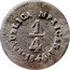 Mexico 1/4 Real (Libertad) KM# 368.7 REPUBLICA MEXICANA 1/4 1843 coin obverse