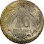 Mexico 10 Centavos Radiant Cap 1925/3 KM# 431 LIBERTAD 10 M CENTAVOS 1934 coin reverse