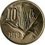 Mexico 10 Centavos Ear of Corn 1979 KM# 434.4 10 CS. 1974 MO coin reverse