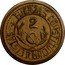 Mexico 2 Centavos Durango Revolutionary 1913 KM# 607a FUERZAS CONSTITUCIONALISTAS 2C coin reverse