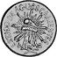 Mexico 2 Centavos Aguascalientes Revolutionary 1915 Square front 2, plain edge KM# 602.2 ESTADO DE AGUASCALIENTES R.M. coin obverse