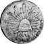 Mexico 2 Reales Radiant Cap 1824 D RL KM# 373.2 LIBERTAD 2R D 1824 RL. 10 DS 20CS coin reverse