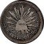Mexico 2 Reales Radiant Cap 1824 KM# 373.1 LIBERTAD 8R DO. 1824 RL. 10 DS 20CS coin reverse