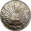 Mexico 2 Reales Radiant Cap 1847 KM# 374.8 LIBERTAD 2R G 1853 P J 10DS.20GS coin reverse