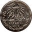 Mexico 20 Centavos Radiant Cap 1913 KM# 435 LIBERTAD 20 M CENTAVOS 1913 coin reverse