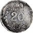 Mexico 20 Centavos Cacahuatepec Revolutionary 1917 KM# 652 1917 20 CENTAVOS CACALOTEPEC GRO coin reverse