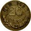 Mexico 20 Centavos Eagle 1901 KM# 405.2 MO M. 902,7 20 CENTAVOS coin reverse
