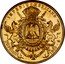 Mexico 20 Pesos Maximilian I 1866 KM# 389 IMPERIO MEXICANO EQUIDAD EN LA JUSTICIA 20 PESOS 1866 MO coin reverse