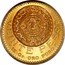Mexico 20 Pesos Mayan Calendar 1959 KM# 478 VEINTE PESOS 15 GR. ORO PURO coin reverse