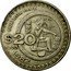 Mexico 20 Pesos Mayan Culture 1982 KM# 486 CULTURA MAYA $20 1982 MO coin reverse