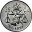 Mexico 25 Centavos Radiant Cap & Scales 1951 KM# 443 25 LIBERTAD CS LEY MO 1952 coin reverse