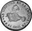 Mexico 4 Escudos Cap on Stick and Open Book 1850 GC MP KM# 381.3 LA LIBERTAD EN LA LEY 4E.GC 1850 MP 21QS coin reverse