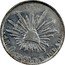 Mexico 4 Reales Radiant Cap 1861 KM# 375.5 LIBERTAD 4R. HO. 1861 FM. 10 DS. 20 GS. coin reverse