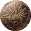 Mexico 4 Reales Radiant Cap 1869 KM# 375.9 LIBERTAD 4R ZS 1869 Y H 10DS.20GS coin reverse